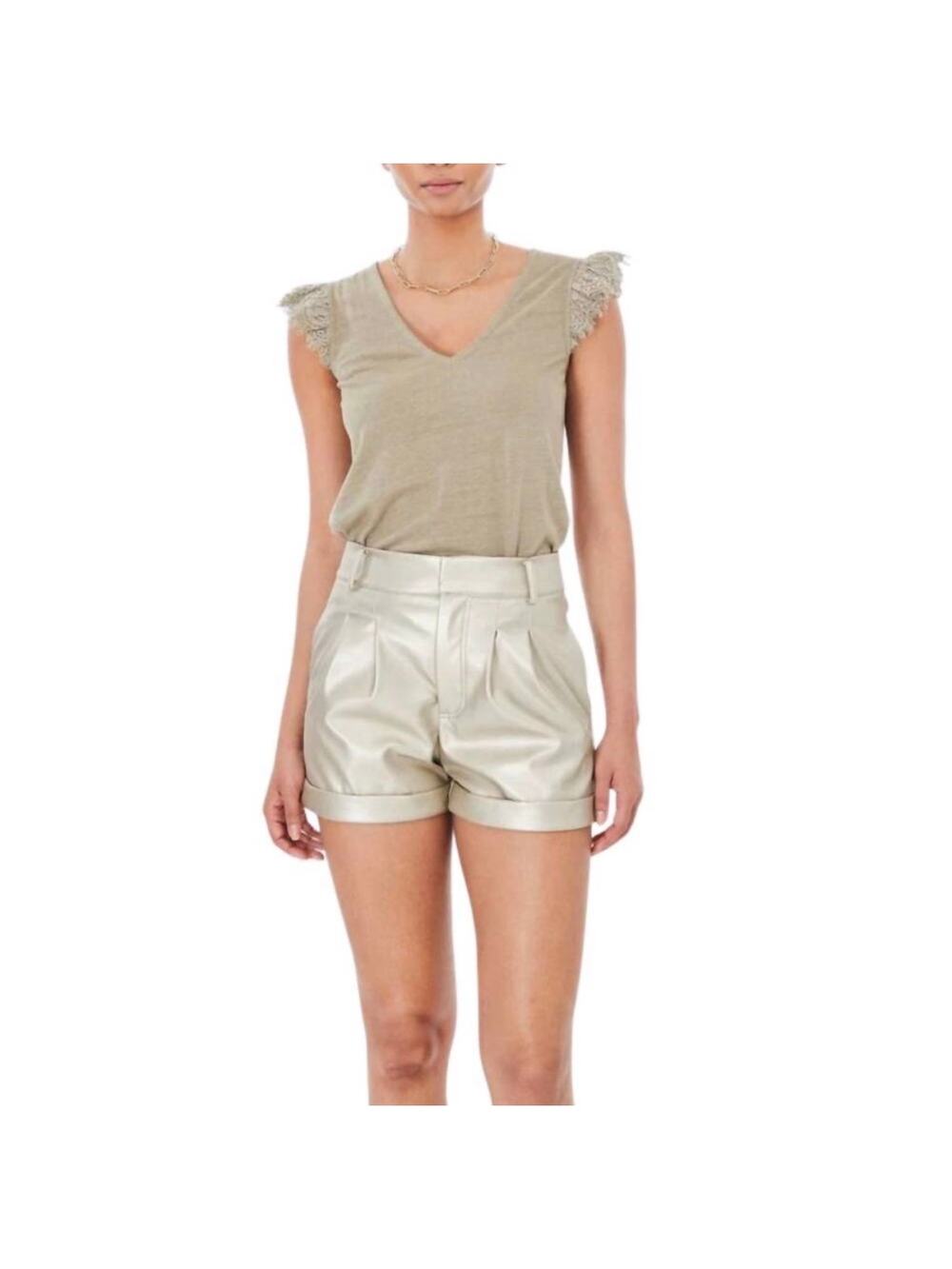 NEW Generation Love Brynn Lace Combo Top Sage Green size Small